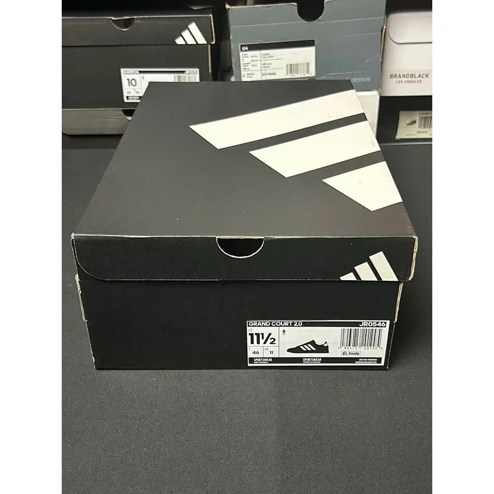 adidas Grand Court 2.0 Black White / $70 Retail! / Size 11.5 / Brand New!!
